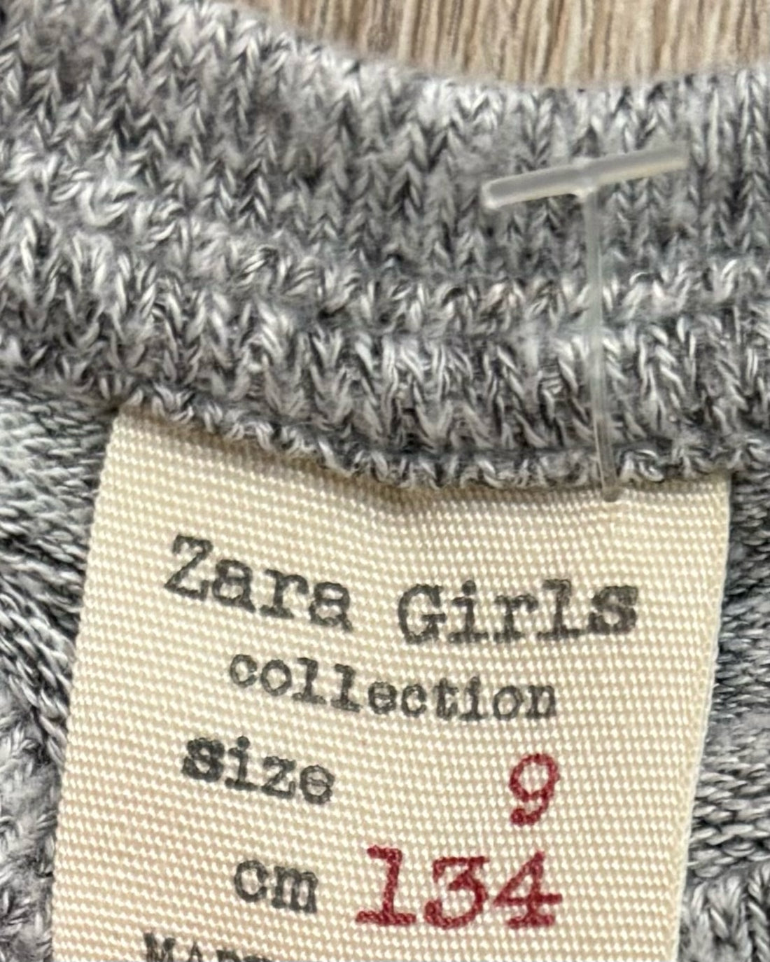 Zara Grey Amore Top