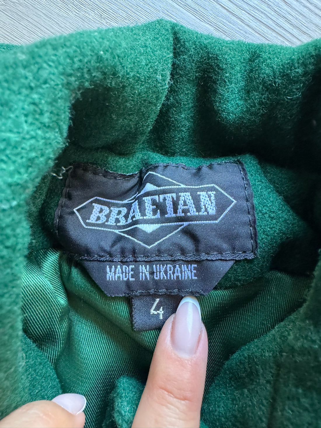 Vintage Green Wool Coat