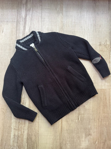 CrewCuts Black Knit Zip Sweater