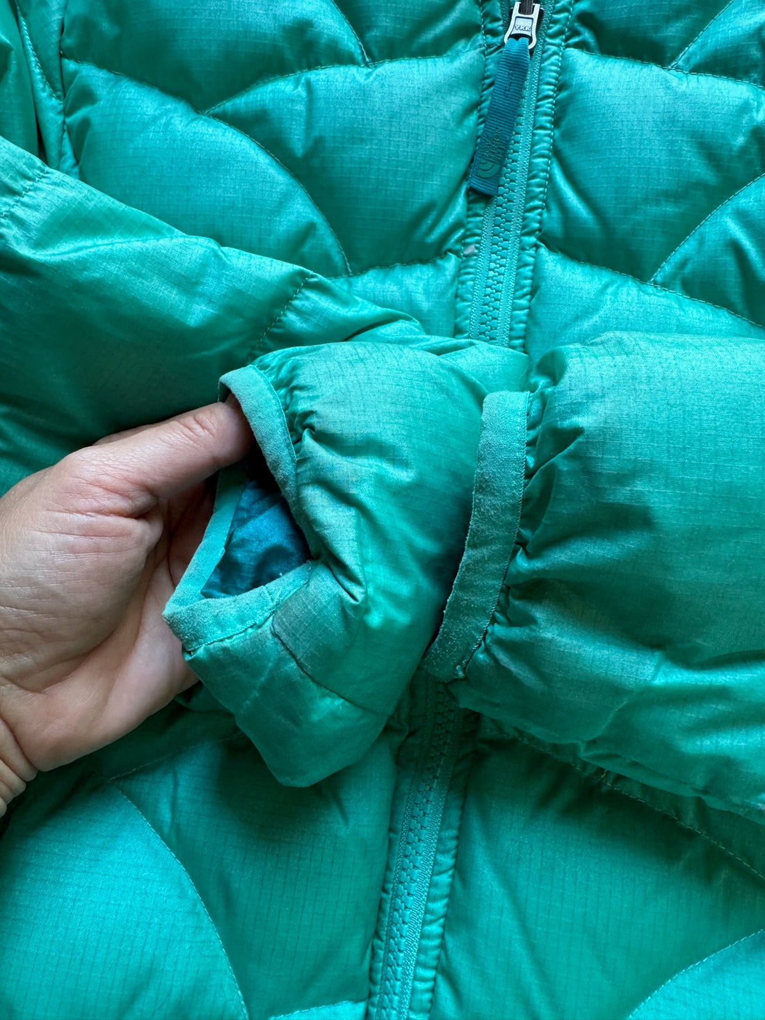 North Face Green Puffer Coat - AS IS