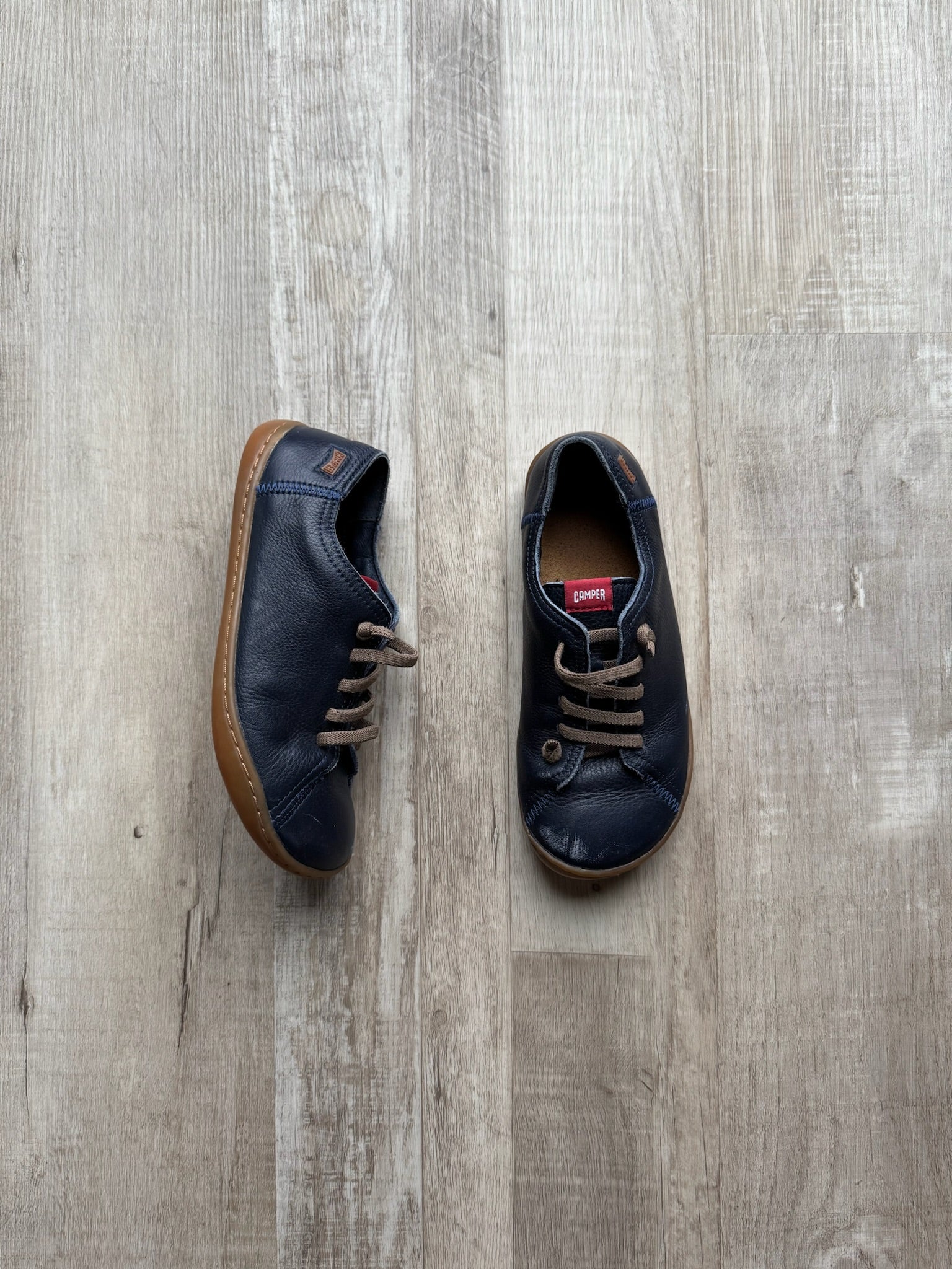 Camper Navy Leather Shoes