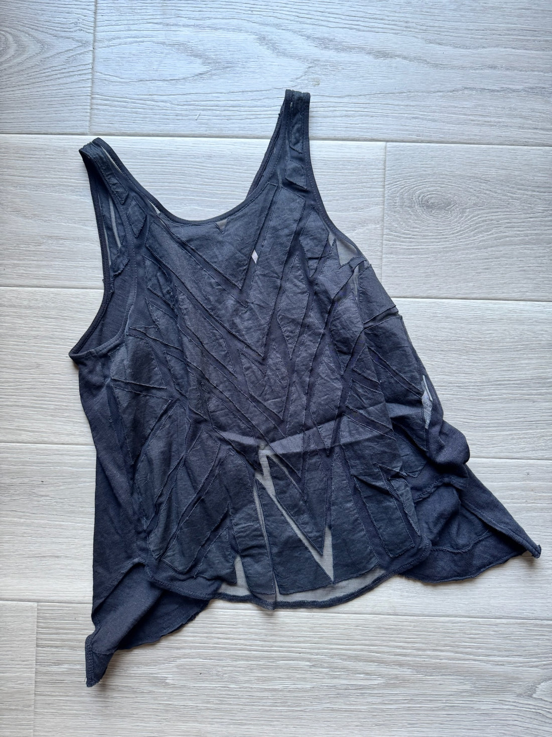 Free People Ginger Cut Out Black Tank