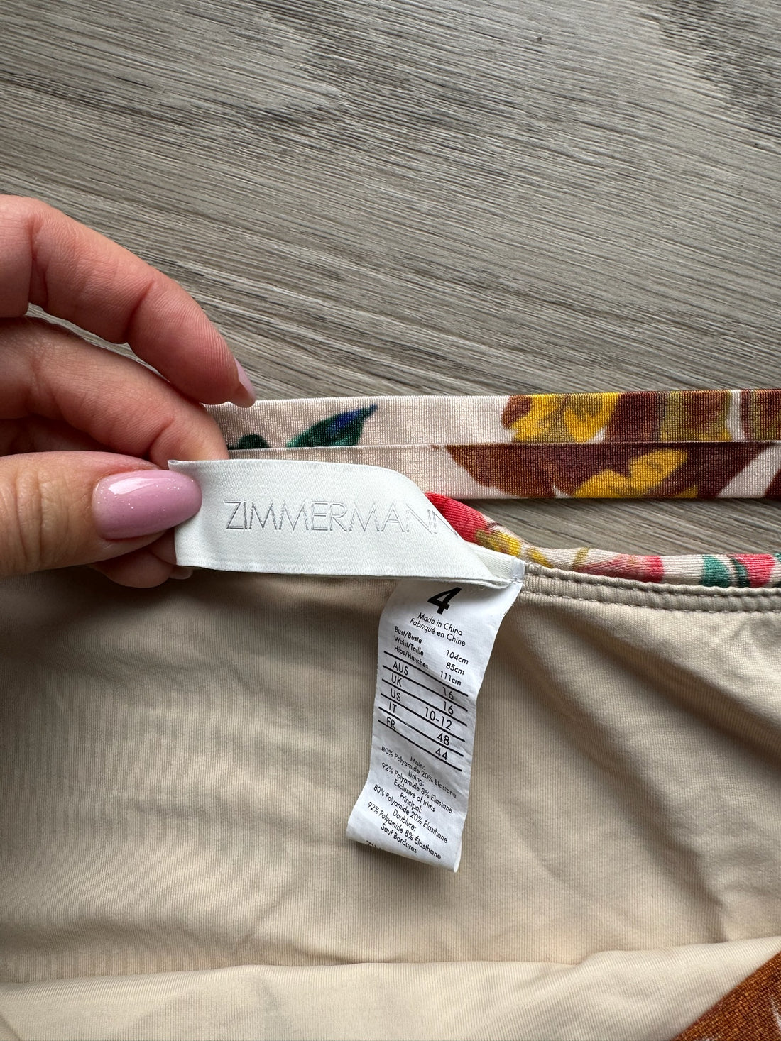 Zimmerman Floral High Waisted Swim Bottom