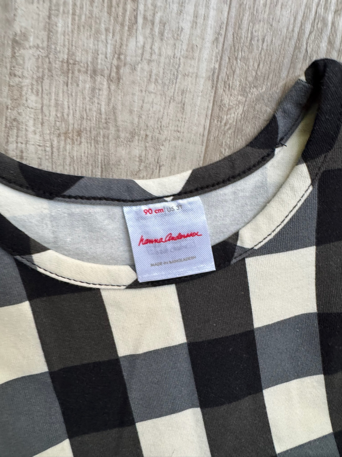 Hanna Andersson Black & White Checkered Dress