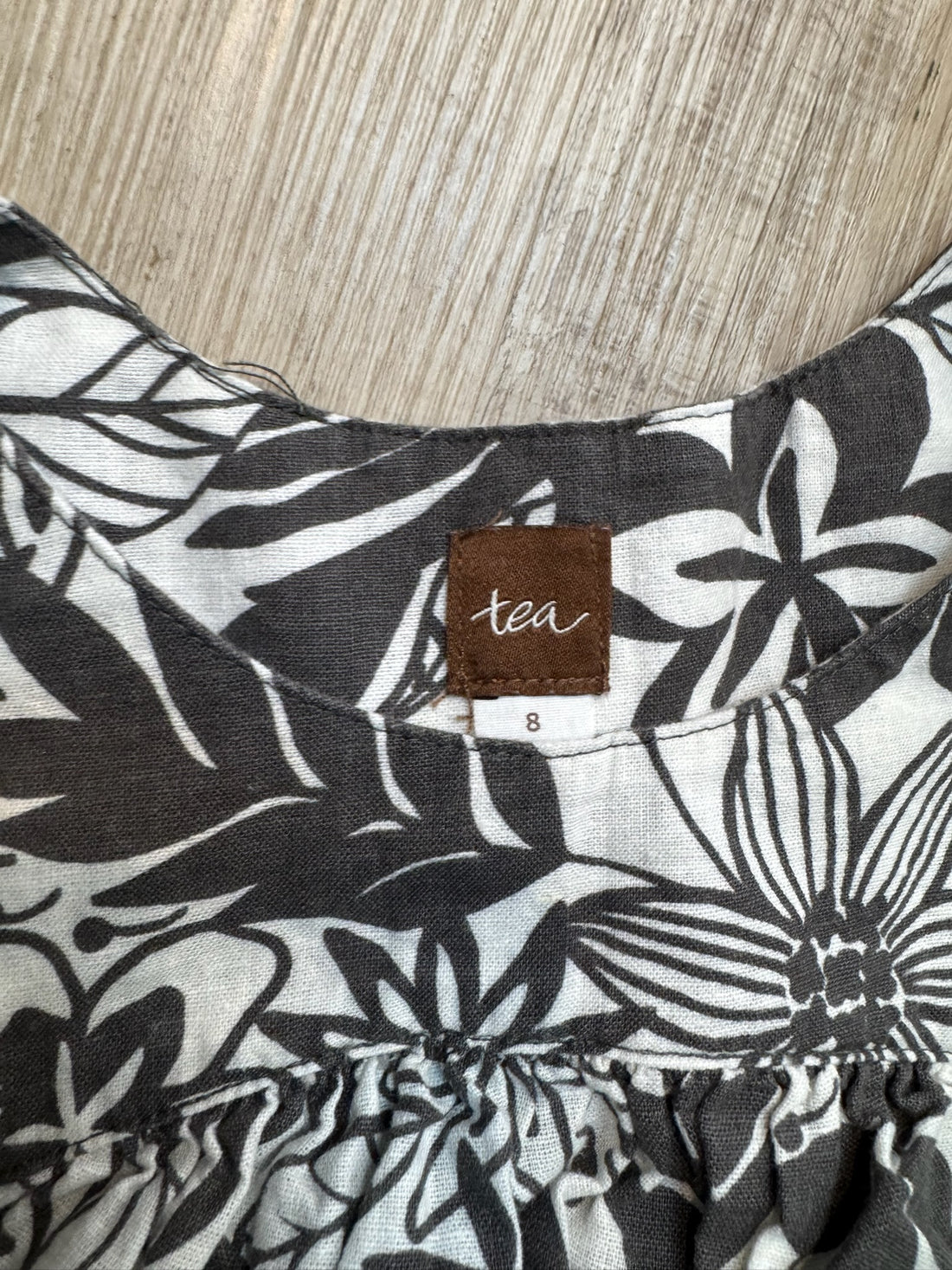 Tea Collection Black & White Floral Dress