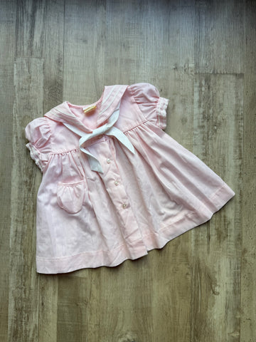 Vintage Pink Sailor Dress