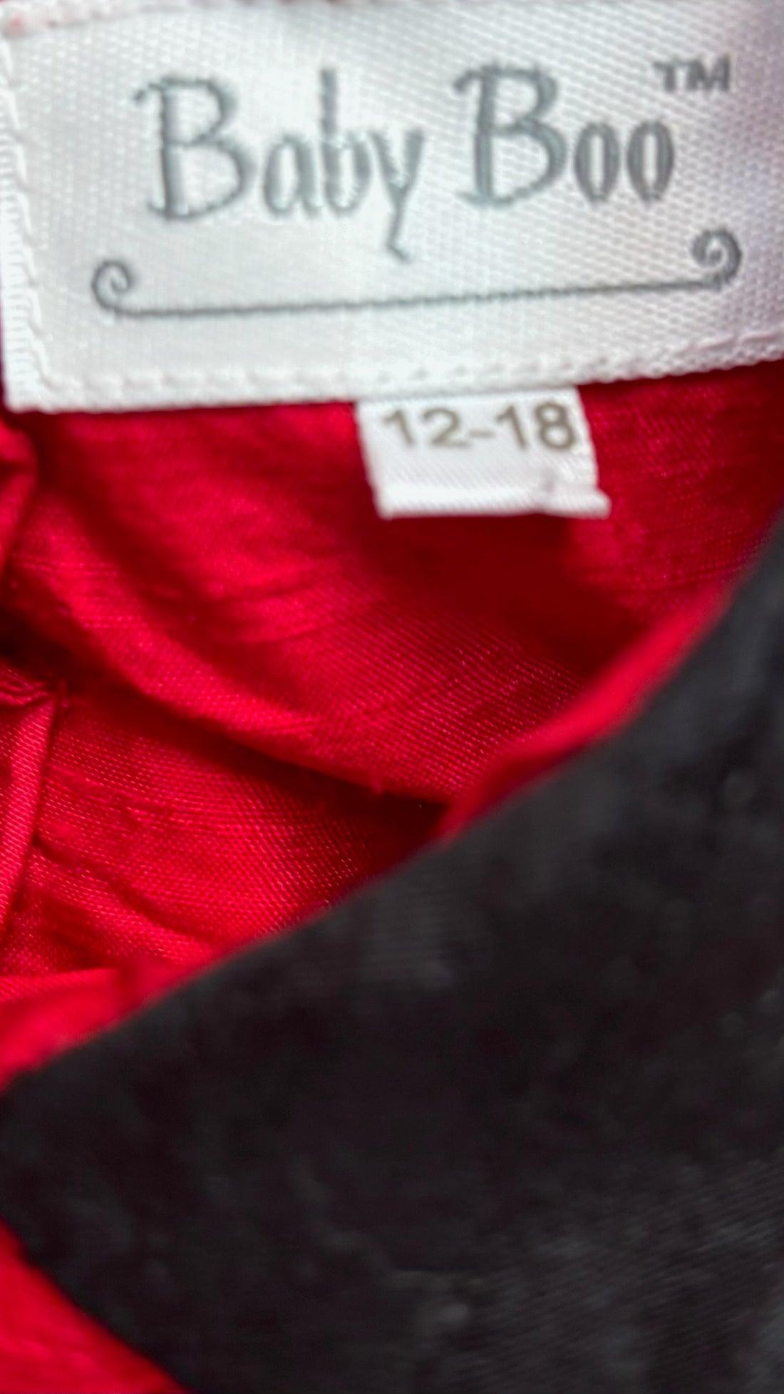 Baby Boo Red Silk Dress