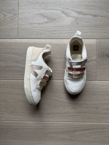 Veja White Velcro Shoe