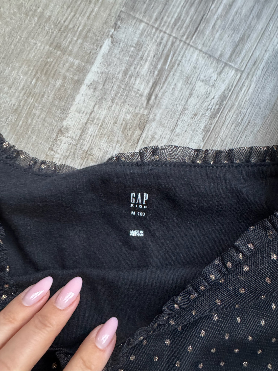 Gap Black Polka Dot Top