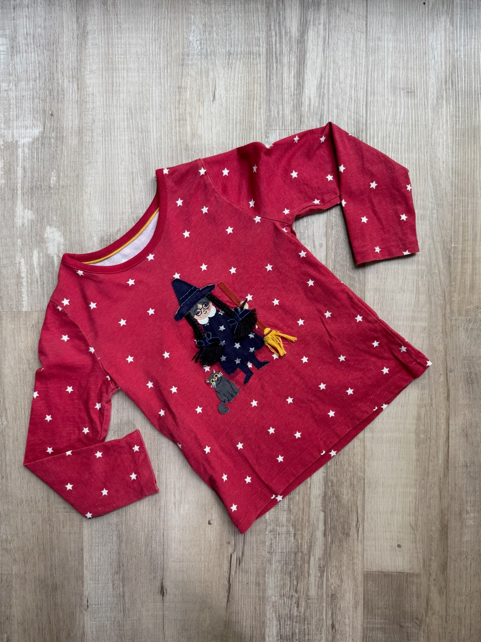 Boden Red Witch Top