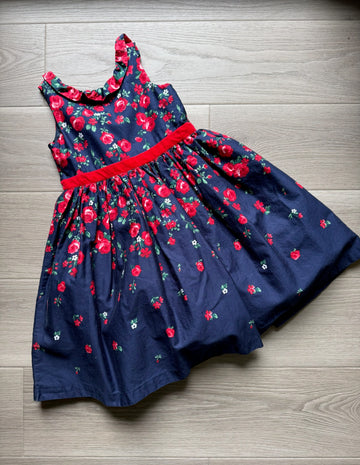 Janie & Jack Navy Rose Dress