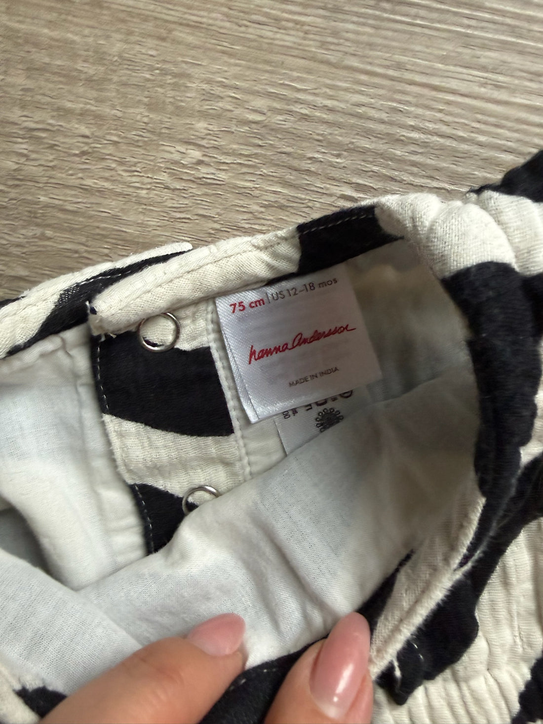 Hanna Andersson Black & White Dress