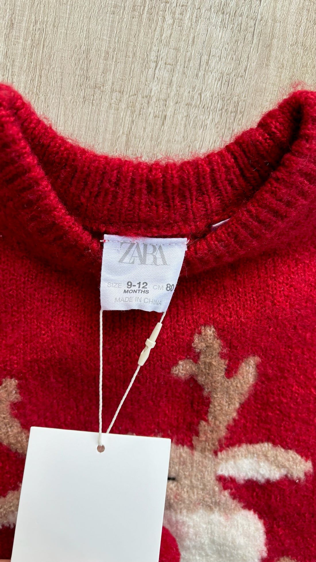 Zara Reindeer Sweater - NEW