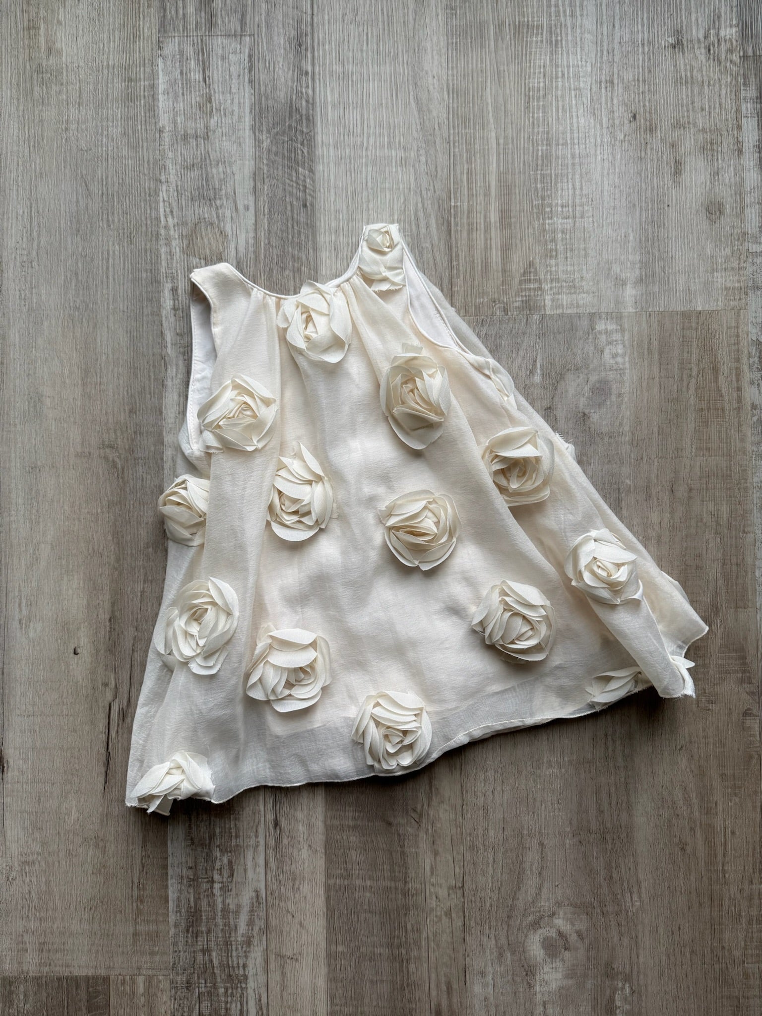 Zara Cream Rose Dress
