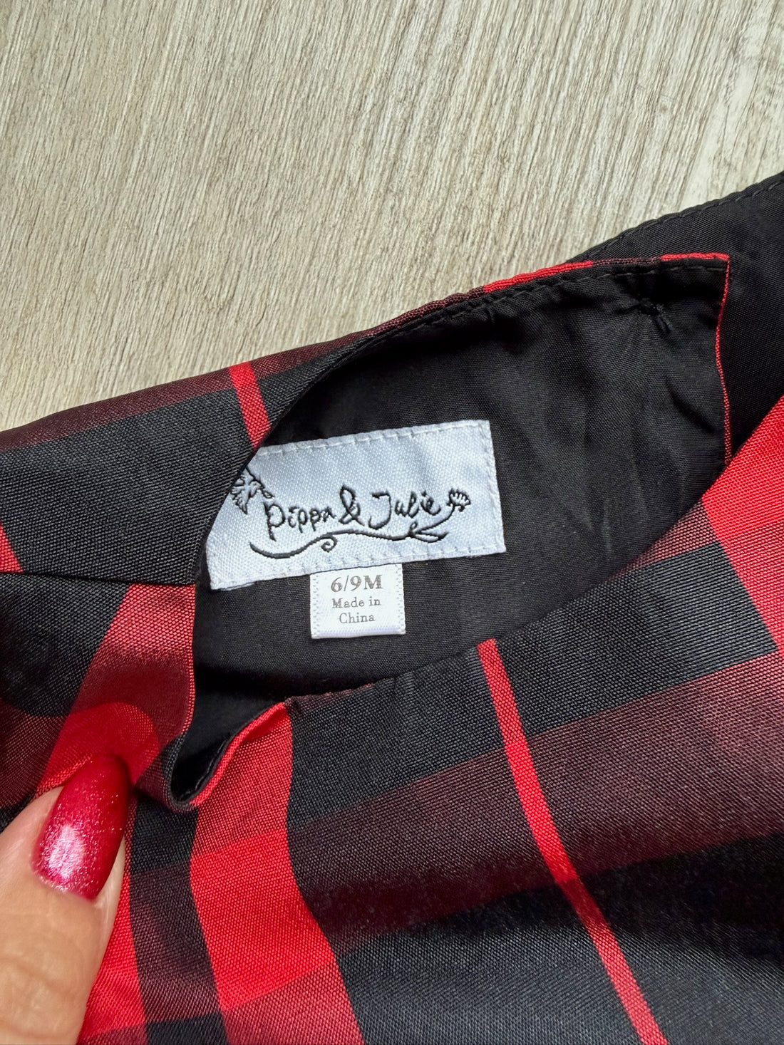 Pippa & Julie Red Plaid Dress