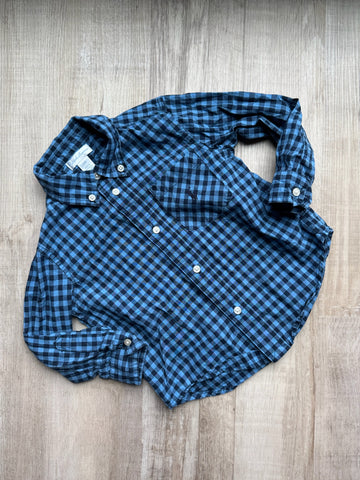 Ralph Lauren Blue Checkered Button Down