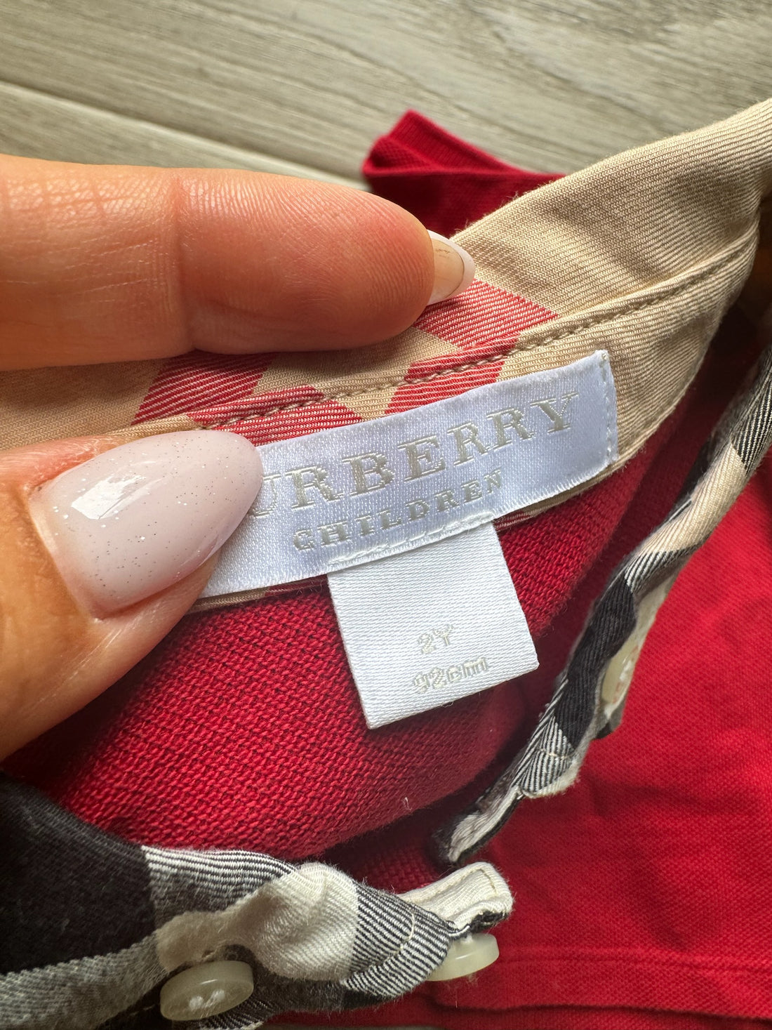 Burberry Red Polo