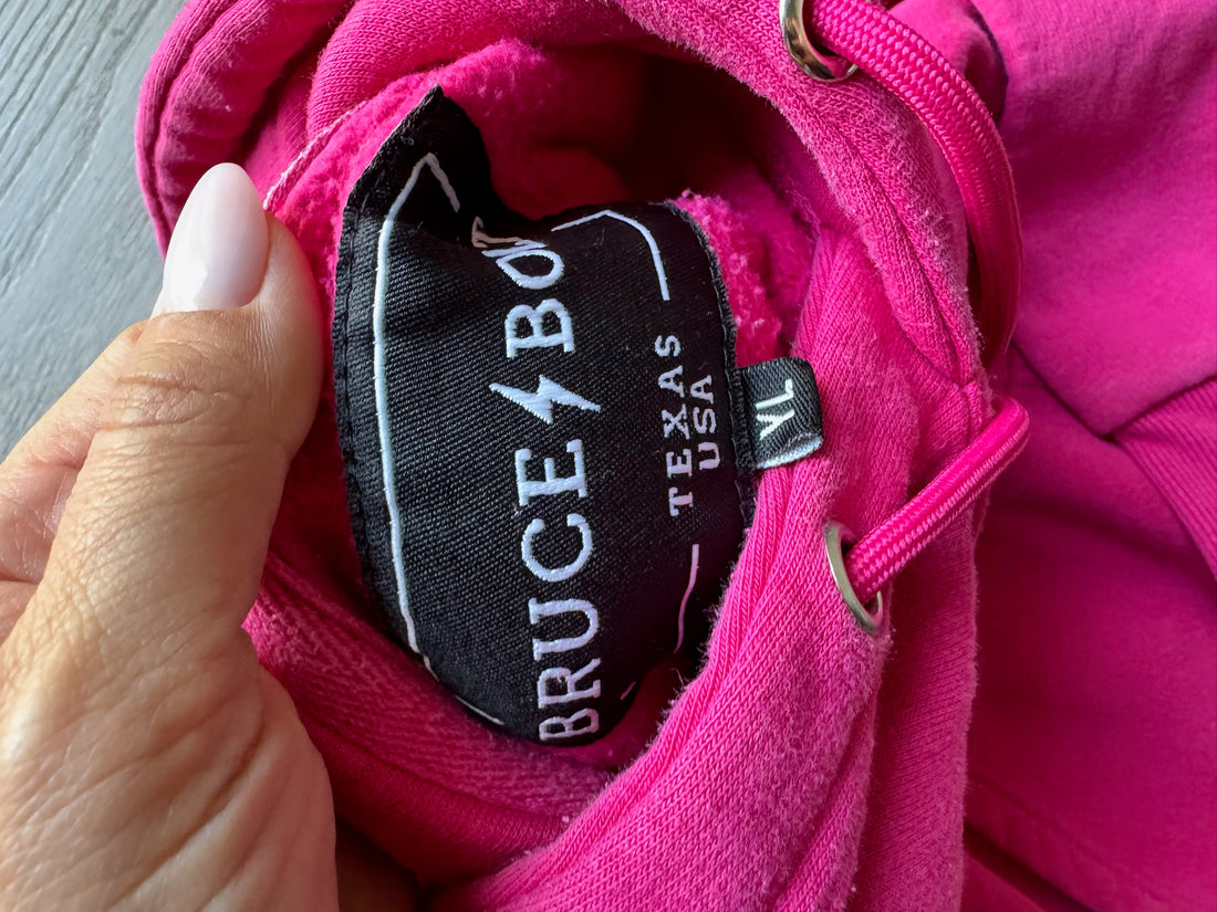 Bruce Bolt Pink Hoodie
