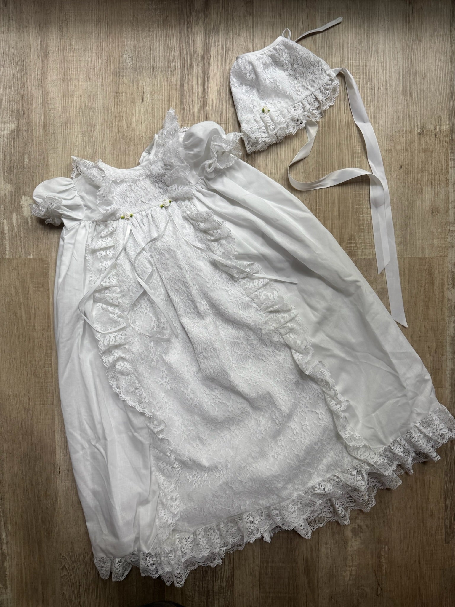 Vintage White Baptism Gown - NEW