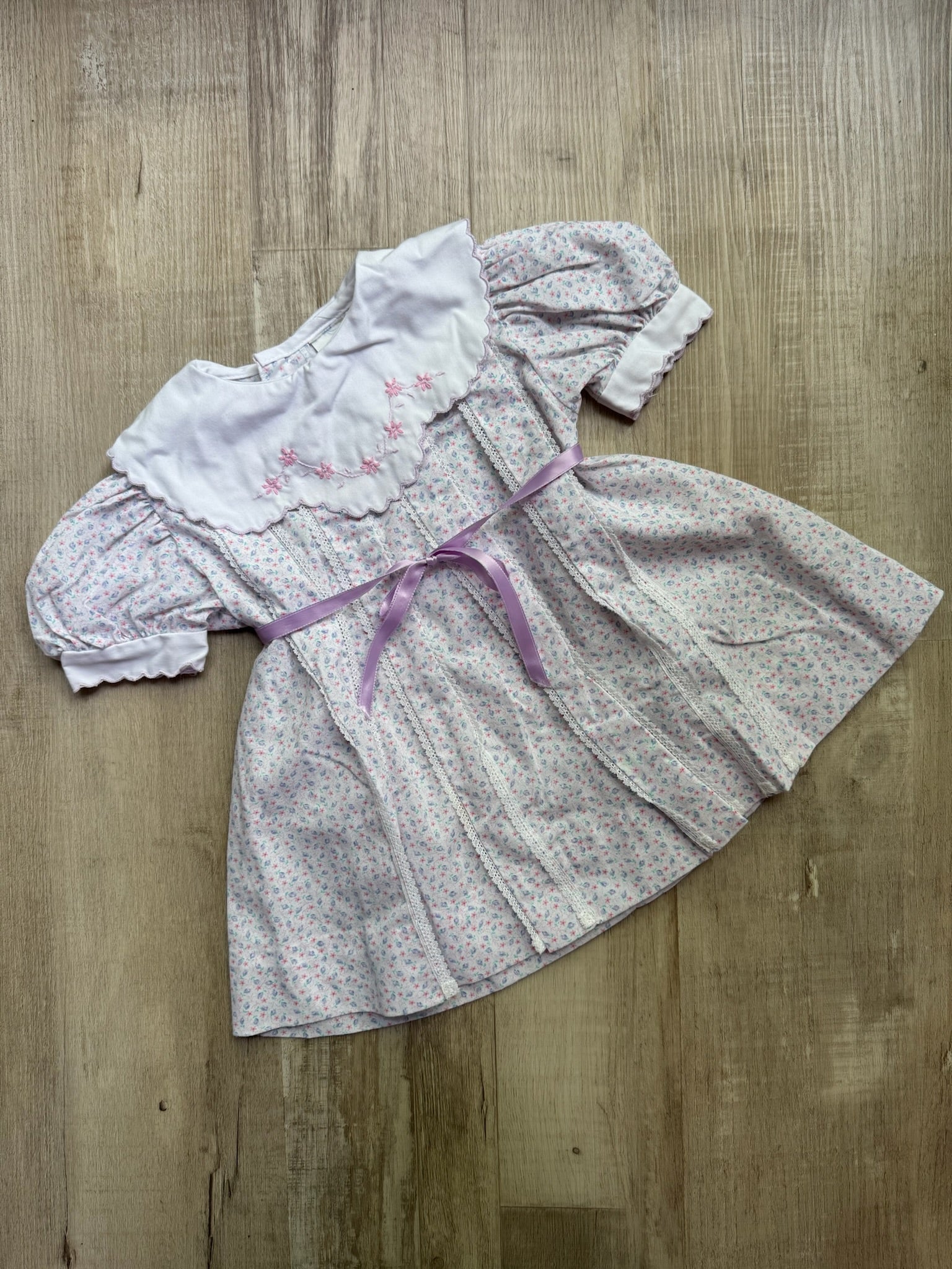 Vintage Purple Floral Dress