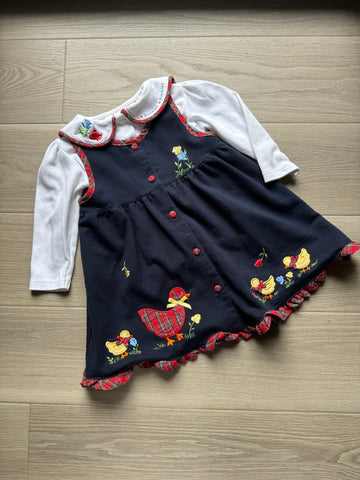 Jenni Vintage Navy Duck Dress