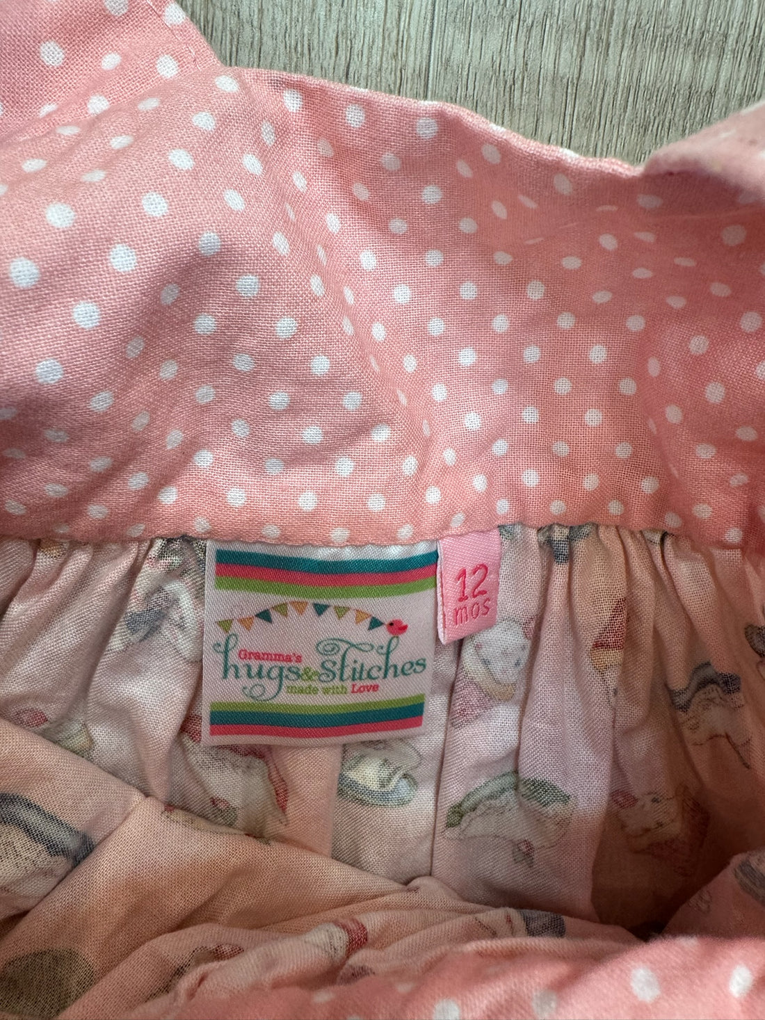 Hugs & Stitches Pink Apron Dress