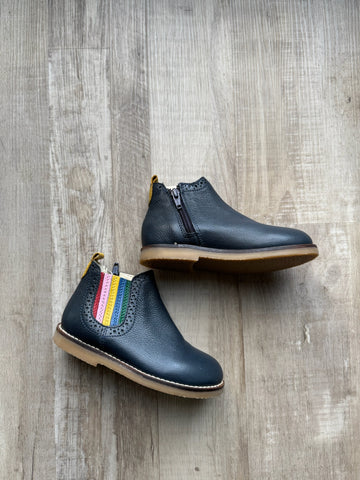 Mini Boden Leather Navy Booties