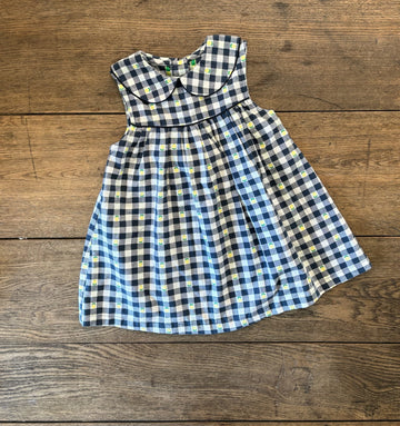 Rare Edition Vintage Navy Checkered Dress