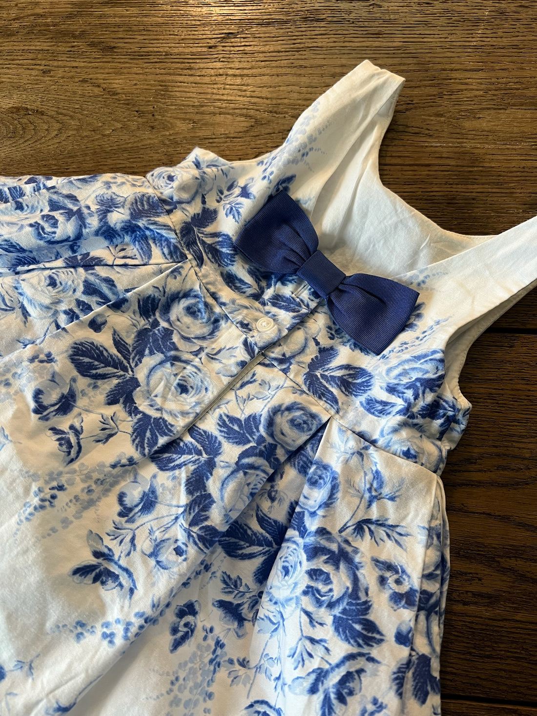 Janie & Jack White/Blue Floral