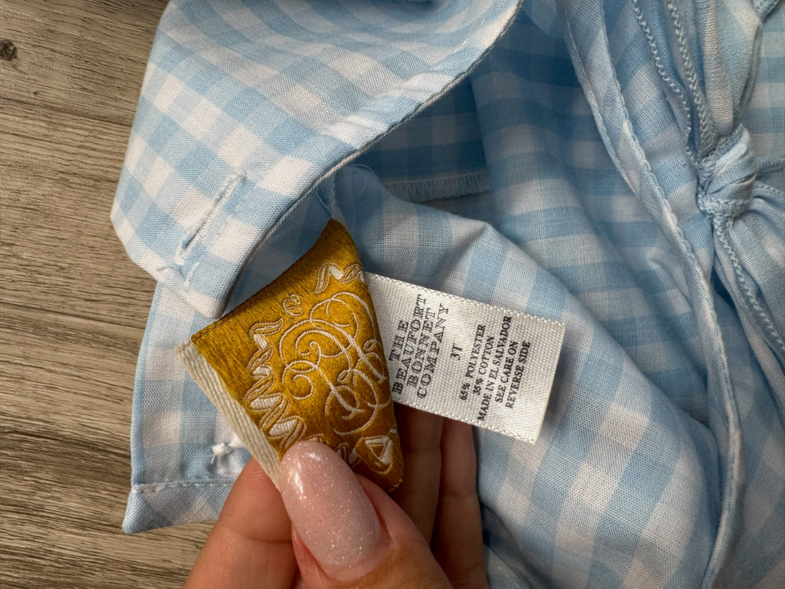 Beaufort Bonnet Blue Checkered Top