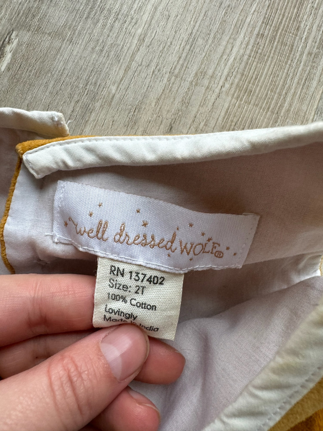 Well Dressed Wolf Golden Velour Dress