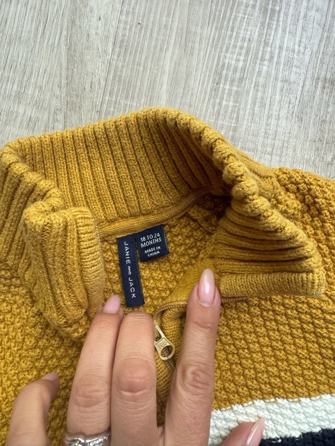 Janie & Jack Mustard Sweater
