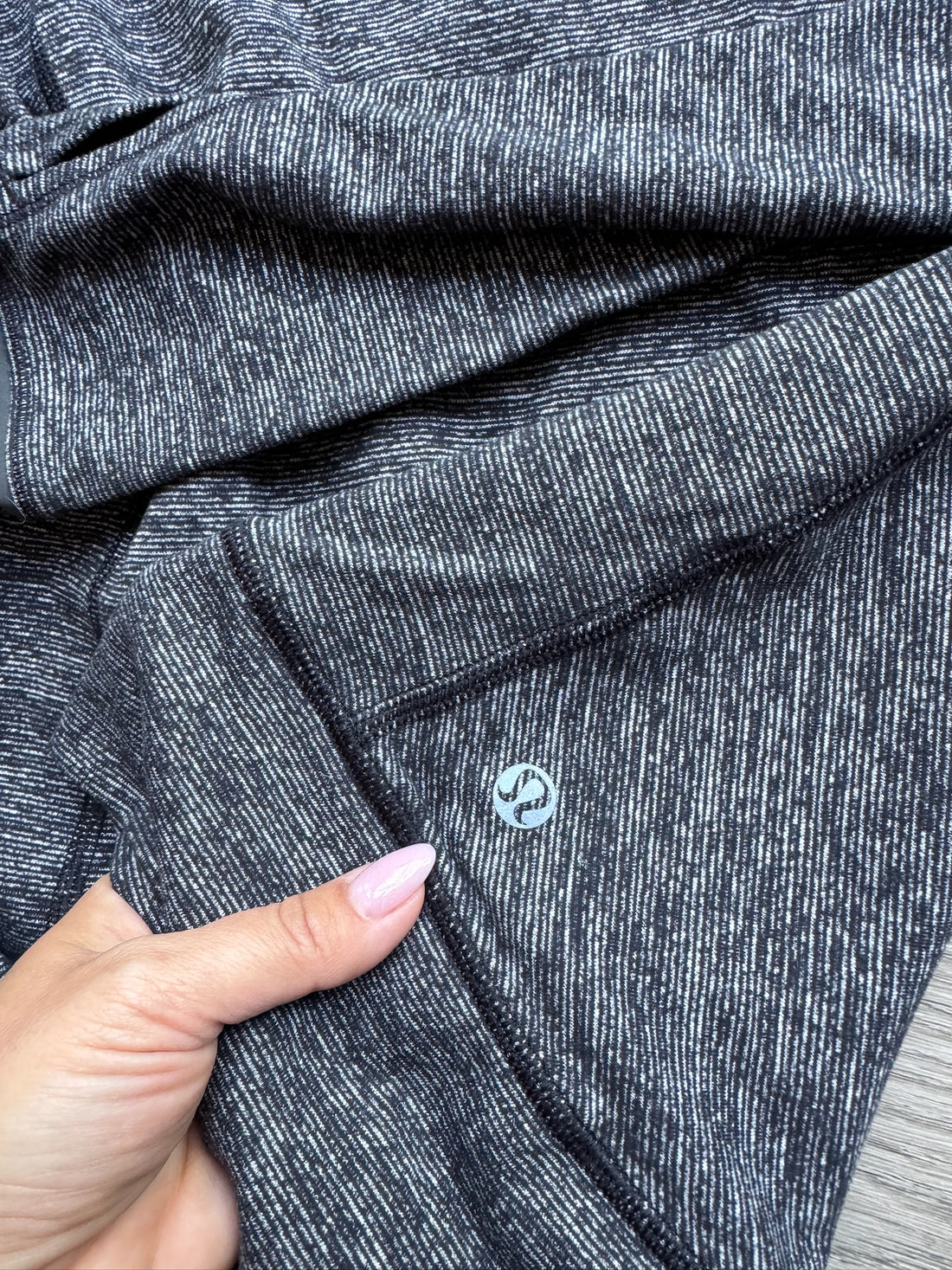 Lulu Heathered Grey Long Sleeve Top