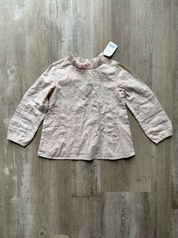 Mini Boden Pink Eyelet Top - NEW