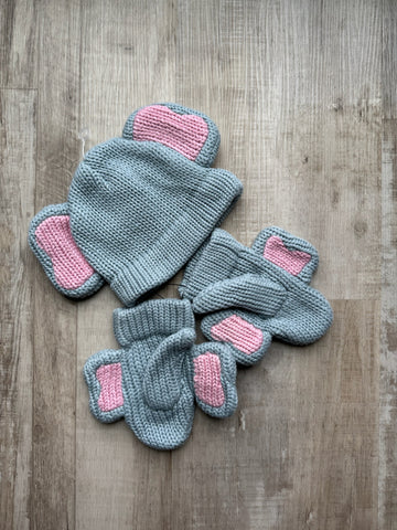 Anthropologie Elephant Hat & Mittens