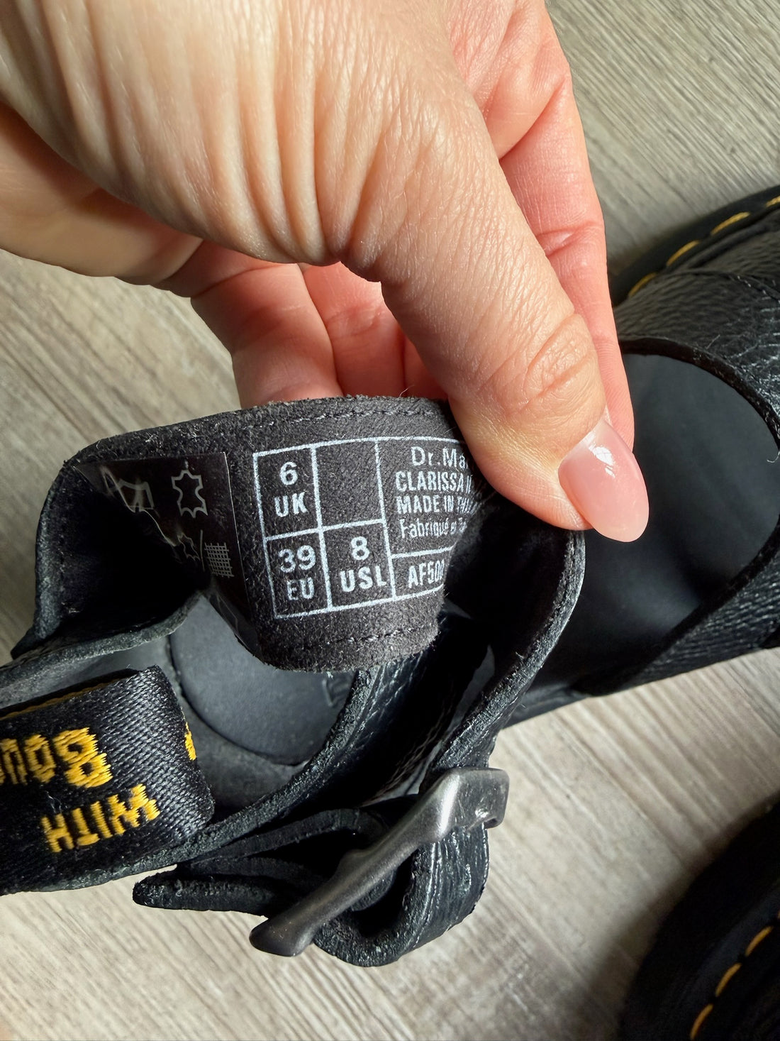 Dr Marten Black Sandals