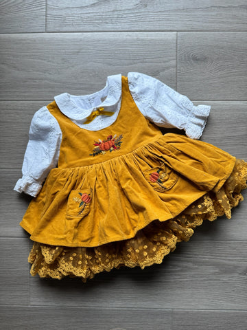 Wild Lilies Pumpkin Dress