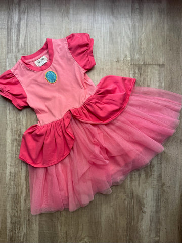Taylor Joelle Pink Tulle Dress