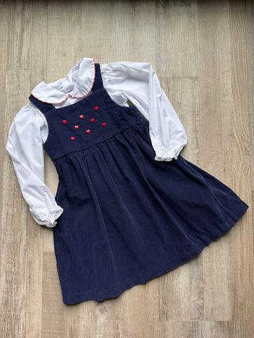 Samara Vintage Navy Dress SET