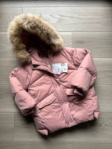 Zara Pink Puffer Coat - NEW