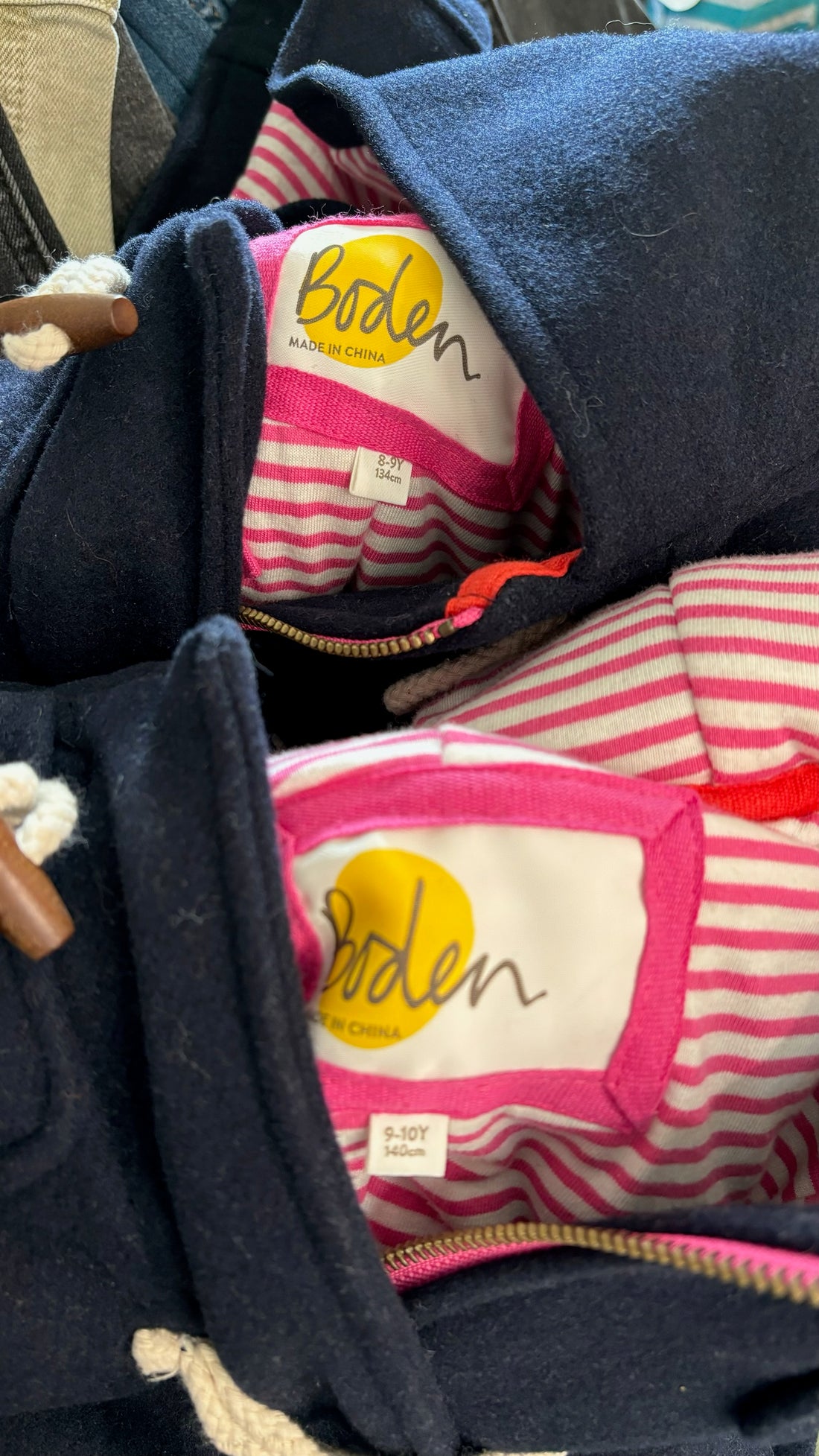 Mini Boden Navy Wool Coat - NEW