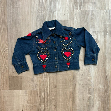 Vintage Heart Denim Jacket