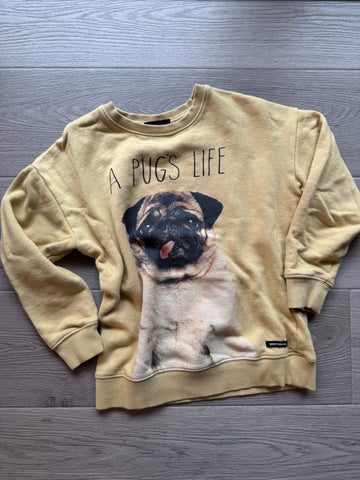Rockyourkid Yellow Pug Pullover