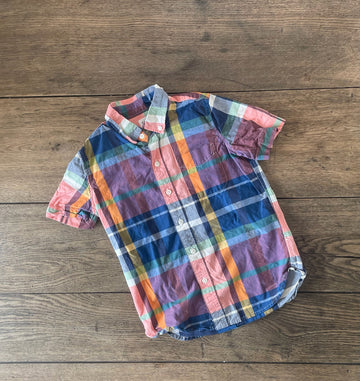 Gap Pink/Blue Plaid Button Down