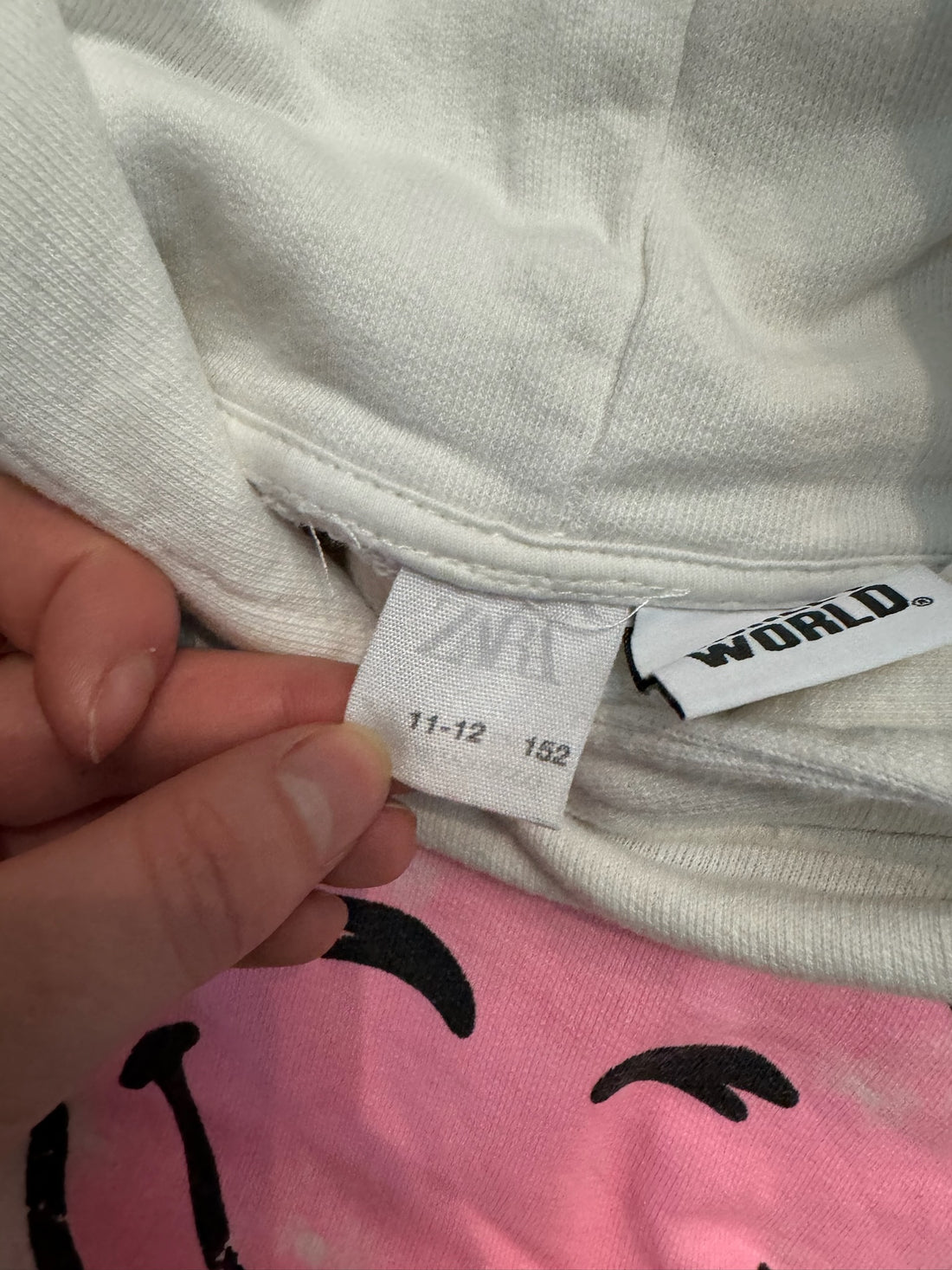 Zara White Optimistic Hoodie