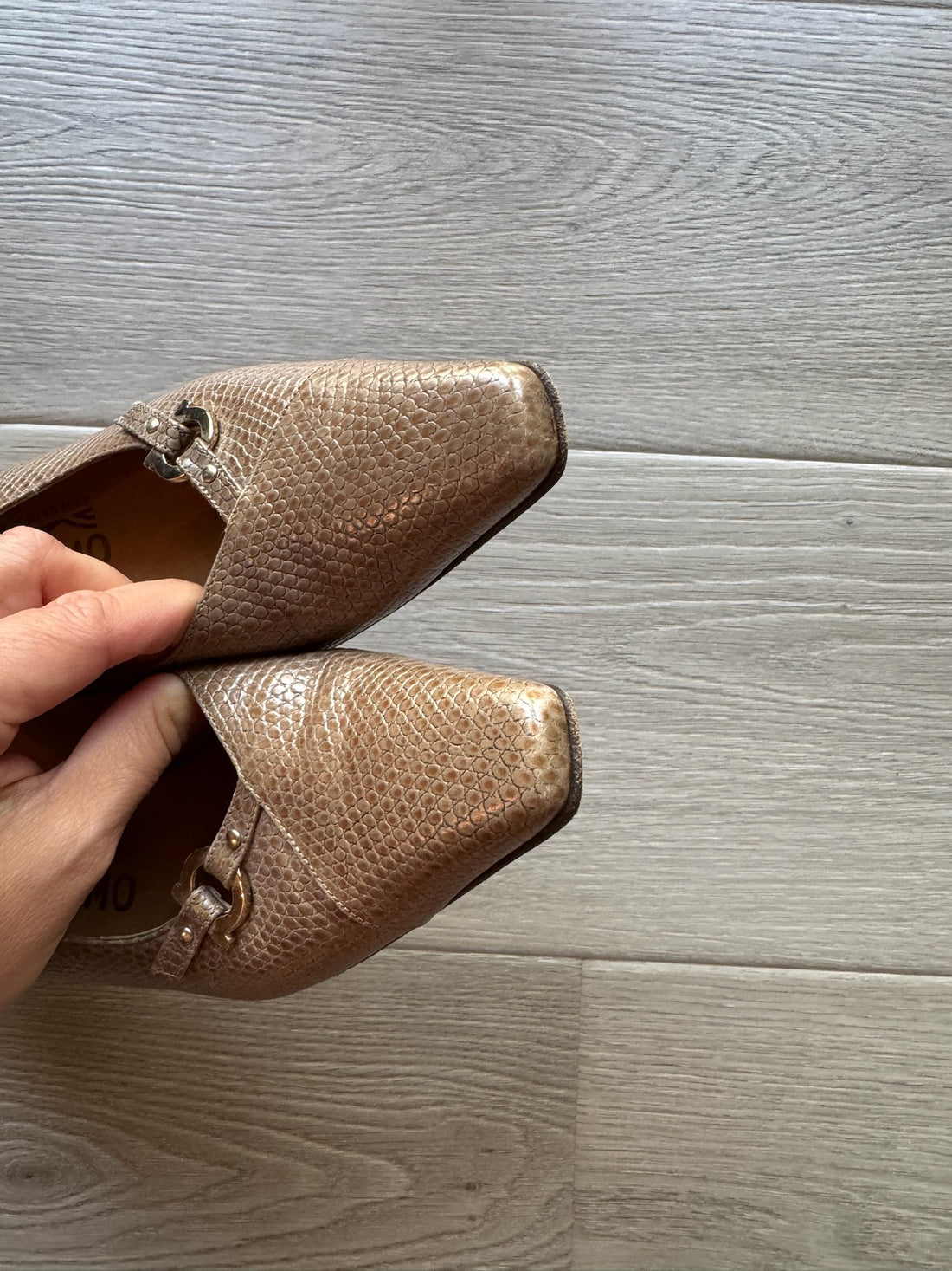 Ferragamo Tan Heels