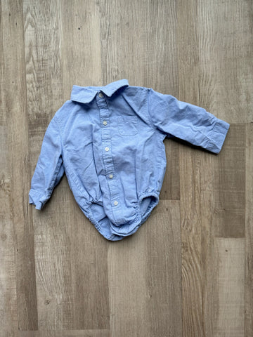 Janie & Jack Chambray Button Down Onesie