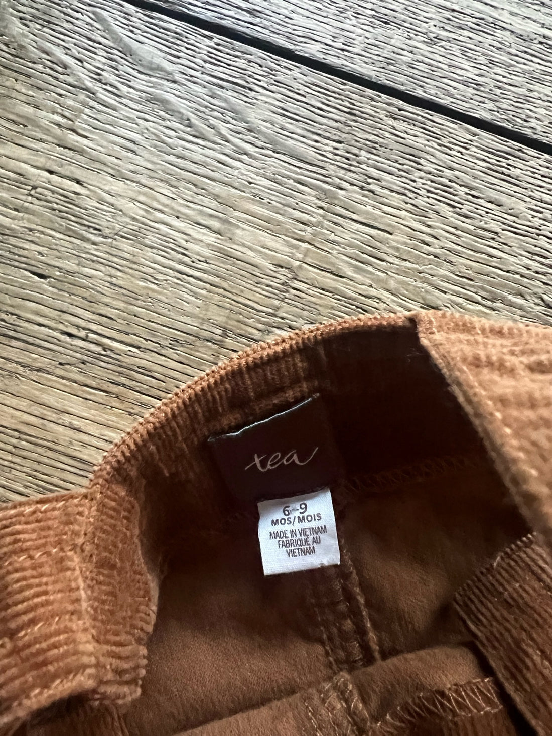 Tea Brown Cord Overalls