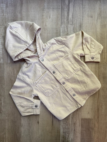 Zara Cream Button Down Jacket