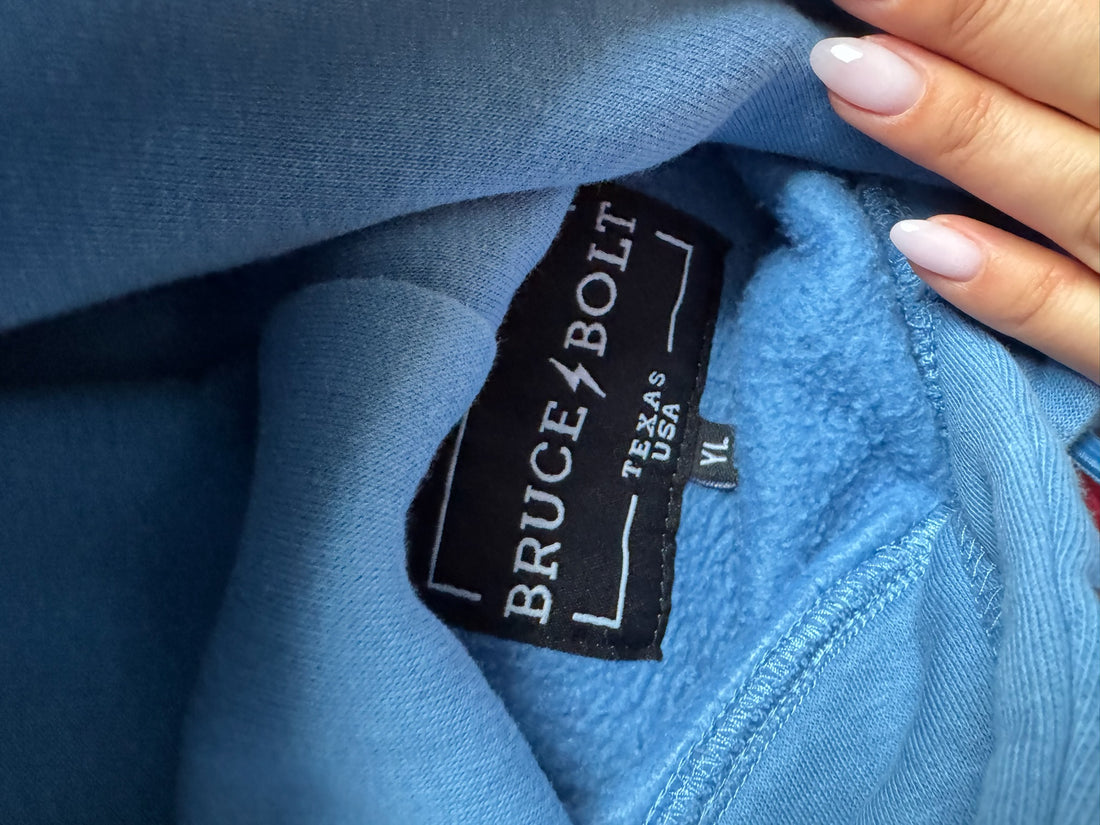 Bruce Bolt Blue Hoodie